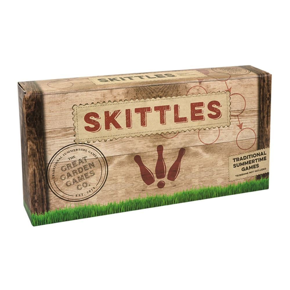Outdoor Garden Game - Wooden Skittles / Bowls