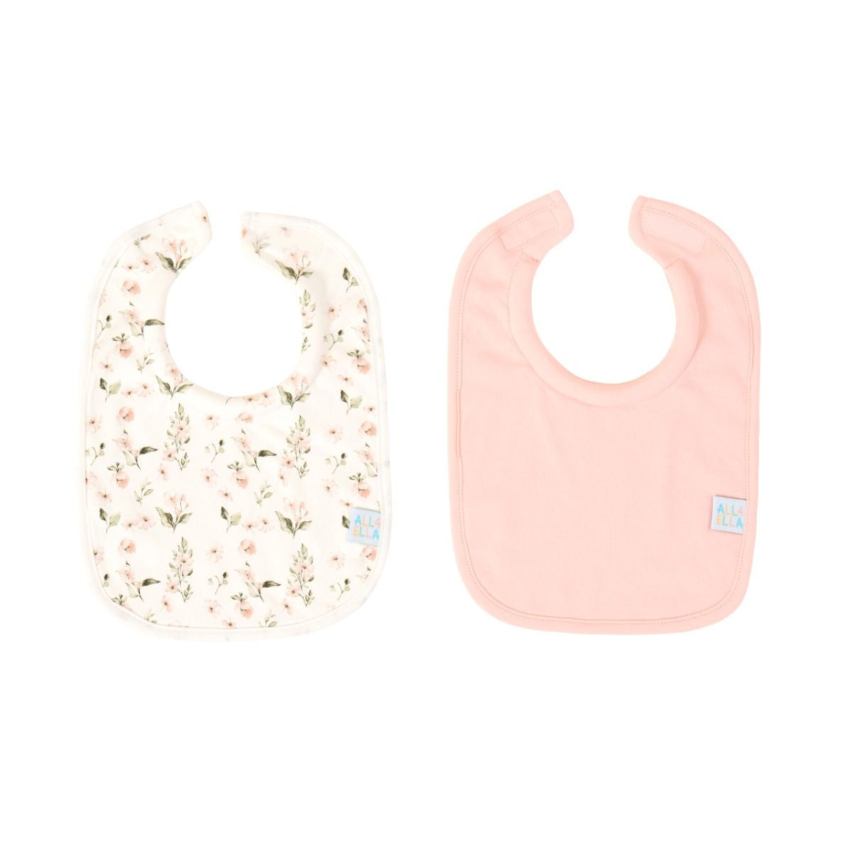 Roll Neck Bib (2pkt) - Flowers
