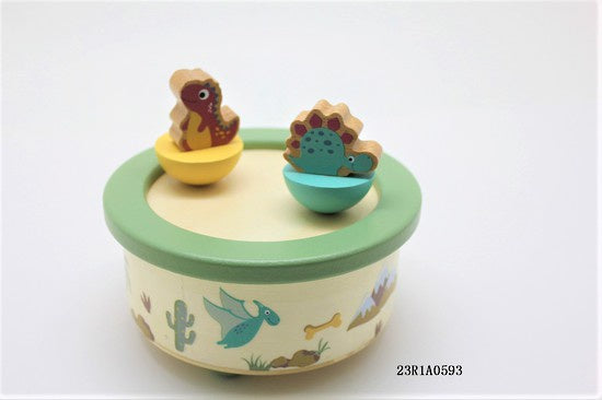 Dancing Dino Wind Up Music Box