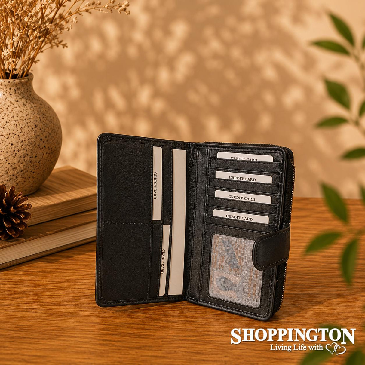 100% Leather Credit Card Wallet Holder