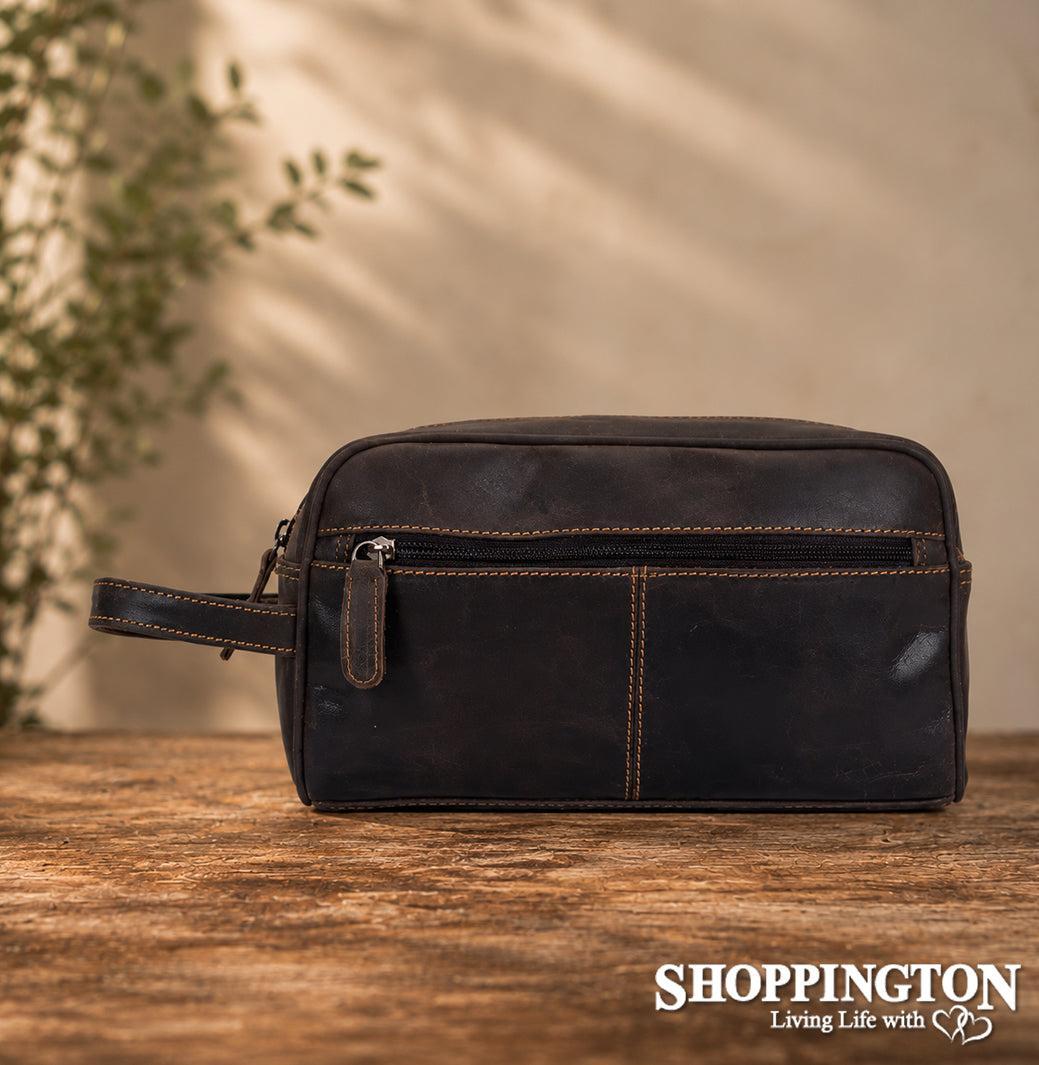 100% Leather Toiletry Bag