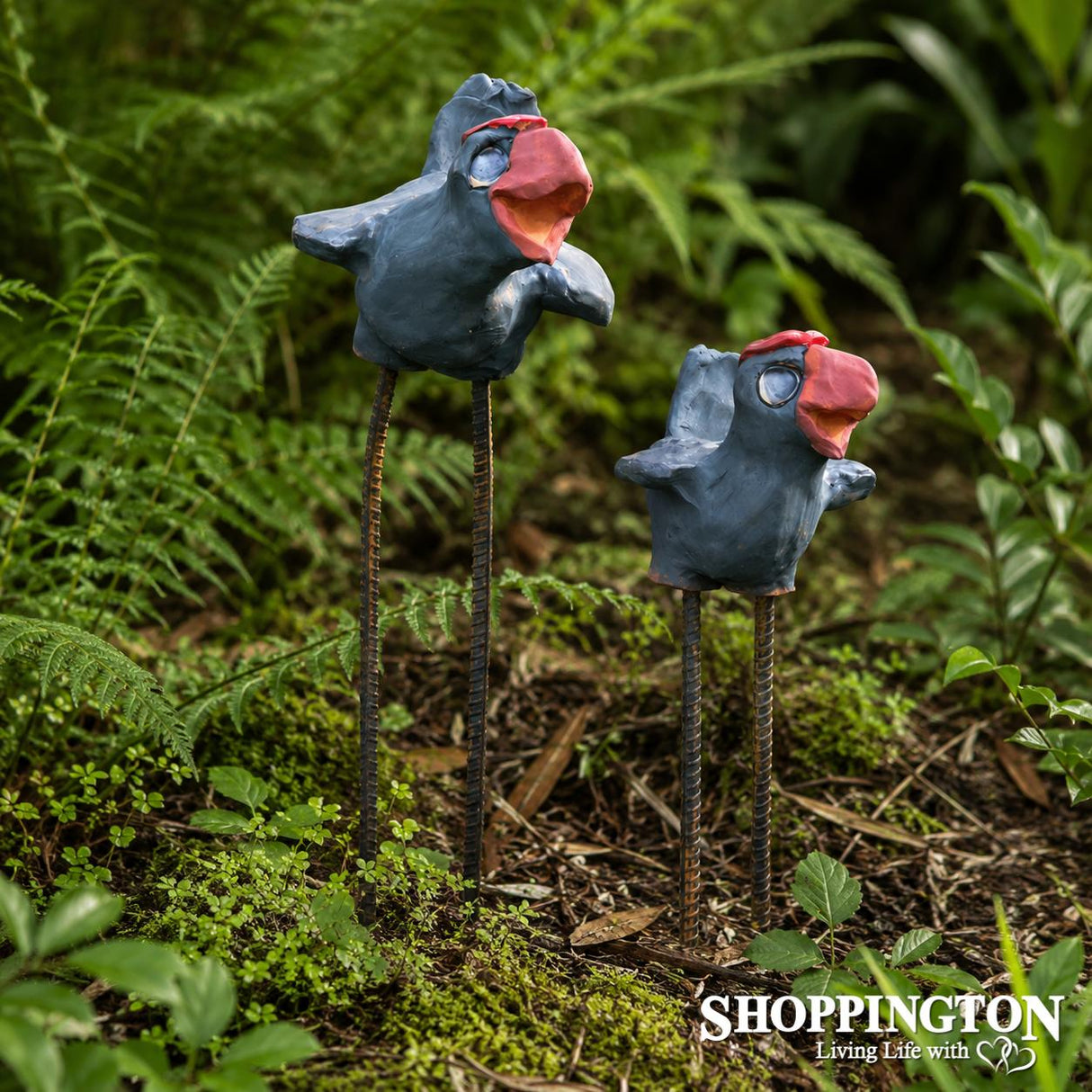 100% NZ Made Pottery Bird Art - Pukeko (Large)