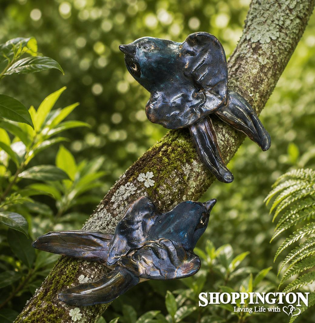 100% NZ Made Pottery Bird Art - Swallow