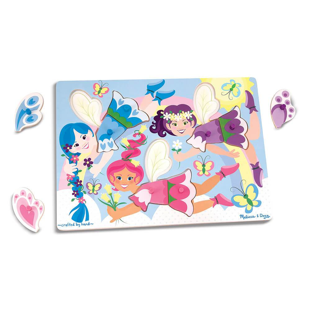 Melissa & Doug - Dress-up Fairies Peg Puzzle