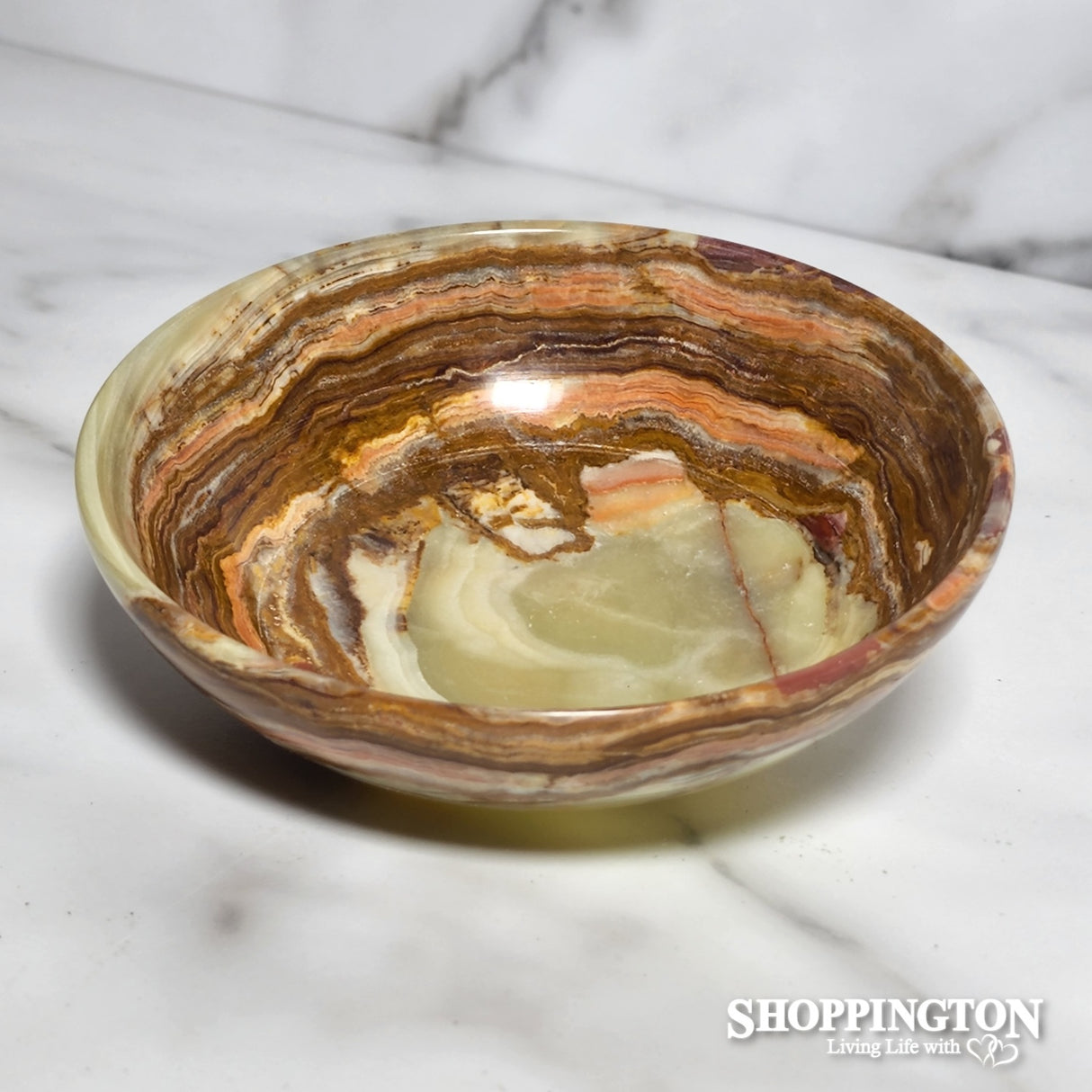 Green Banded Calcite Bowl (s)