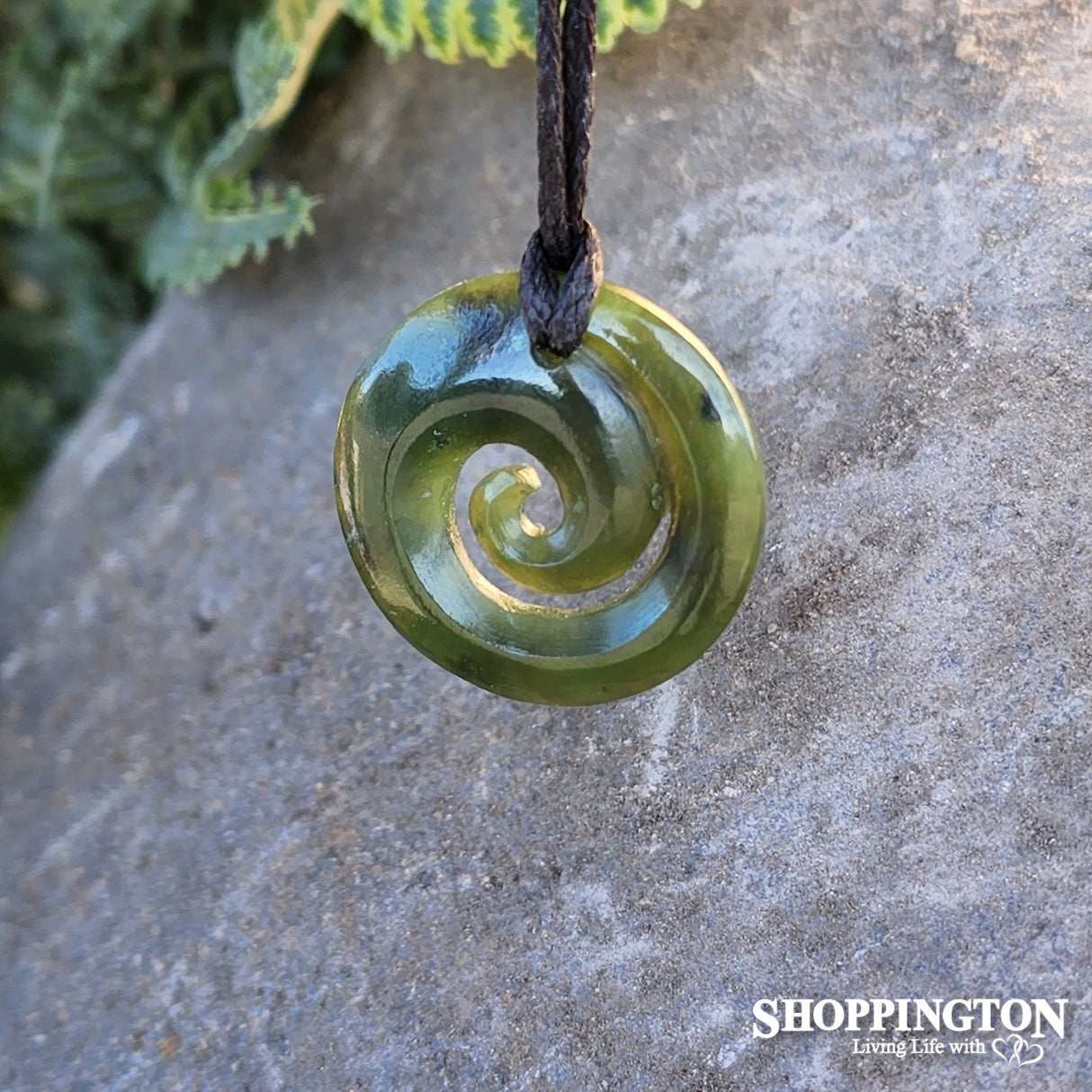 Pounamu Pendant - Closed Koru 25mm