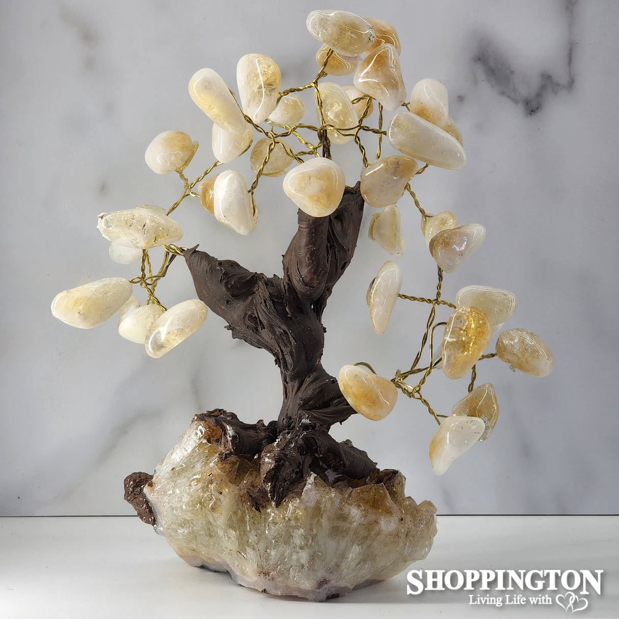 Crystal Gemstone Tree #4 / Citrine