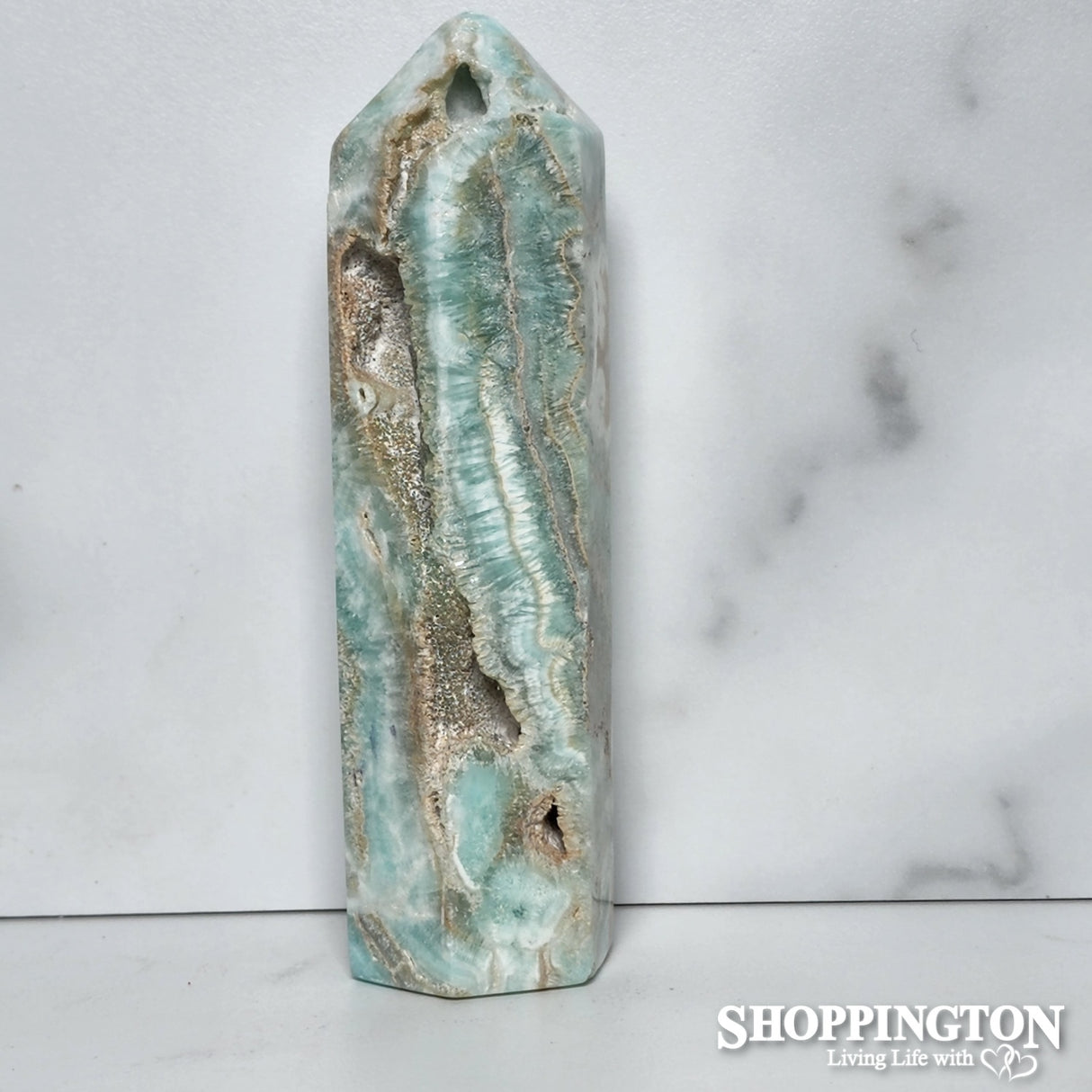 Blue Aragonite Point #3