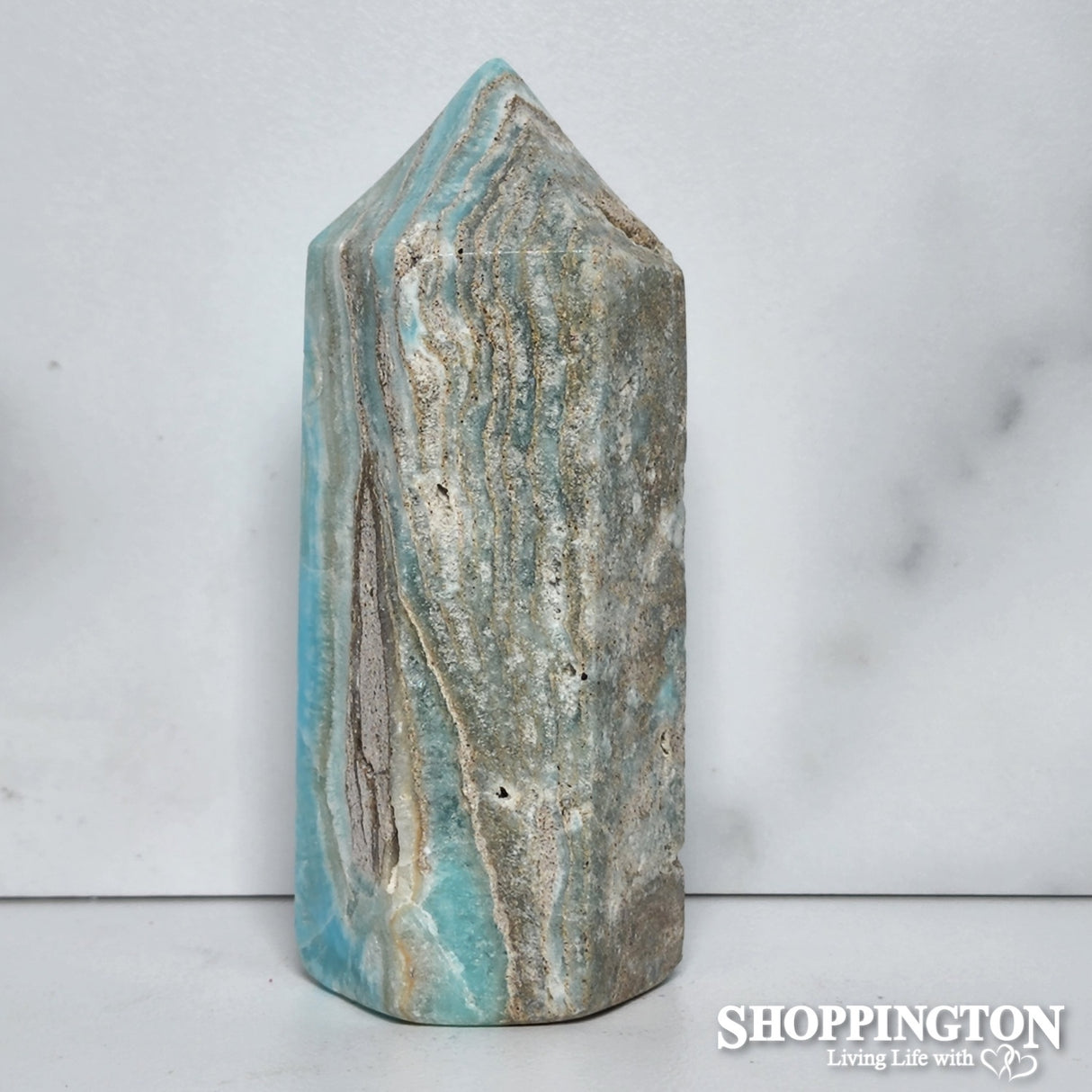 Blue Aragonite Point #1
