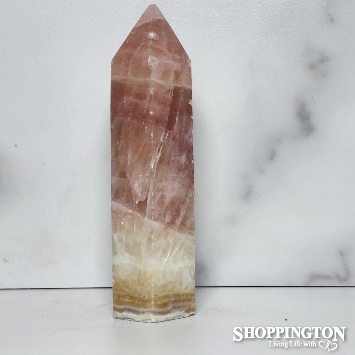Rose Calcite Pointer #4