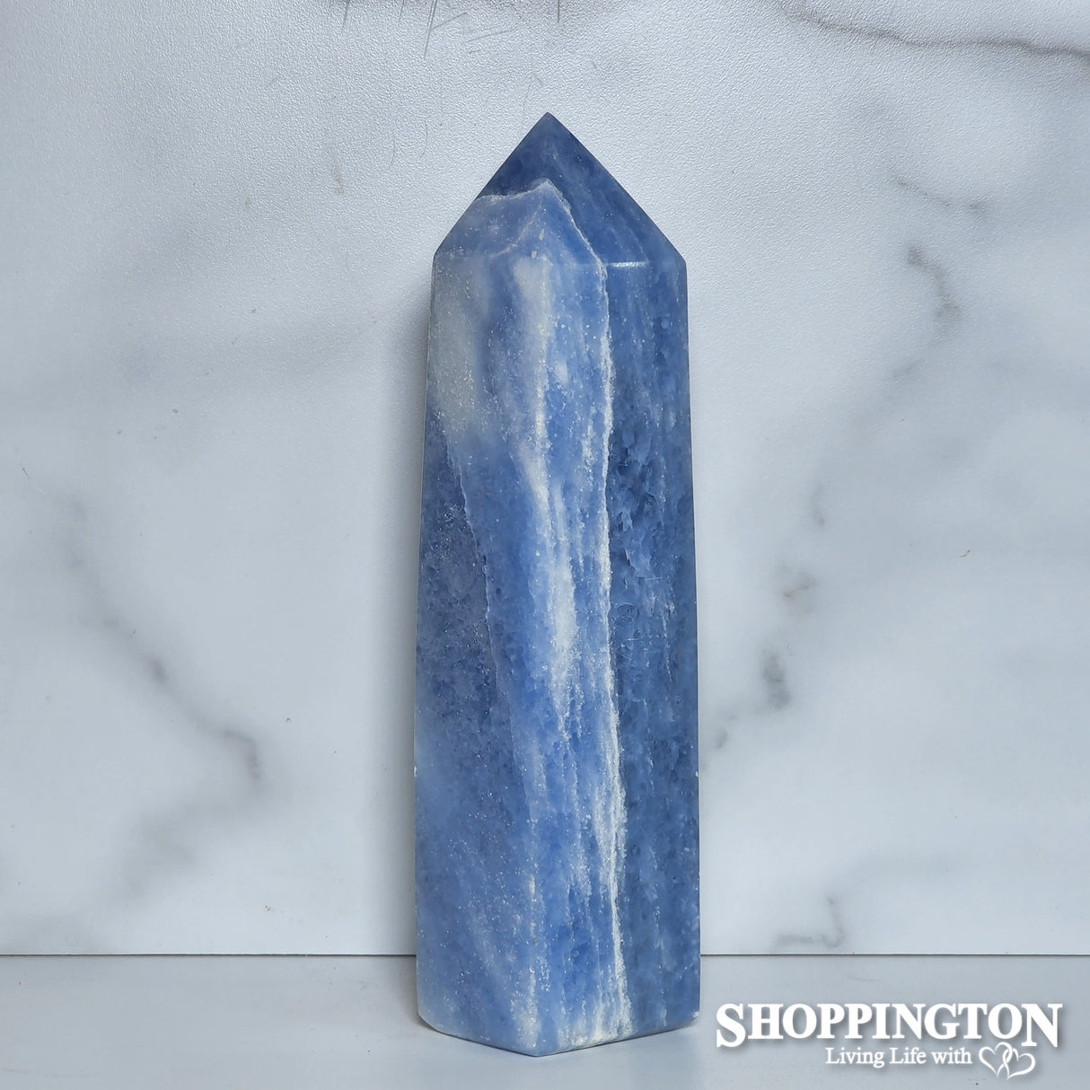 Blue Calcite Point #1