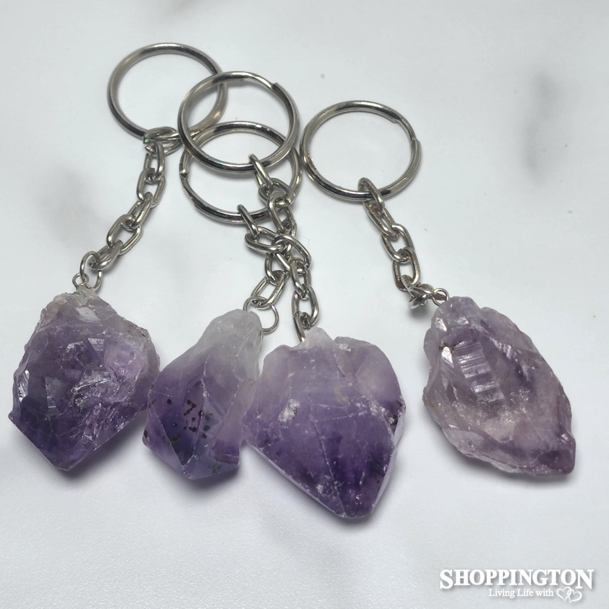 Gemstone Keyring - Amethyst Rough