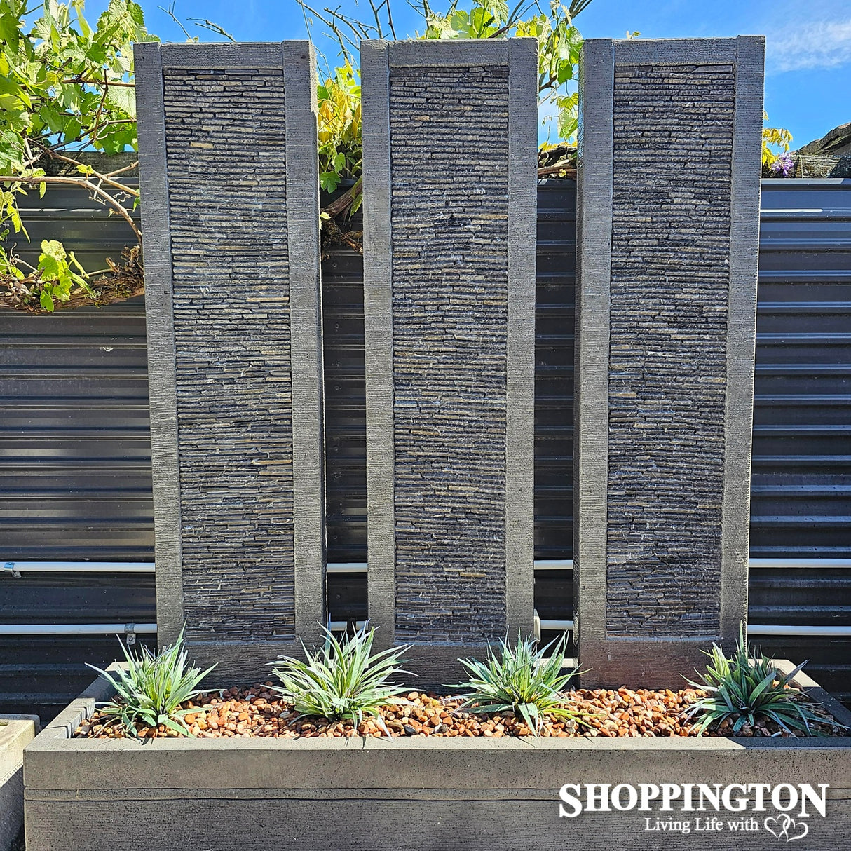 3 Slate Pillar Wall (new design) Water Feature