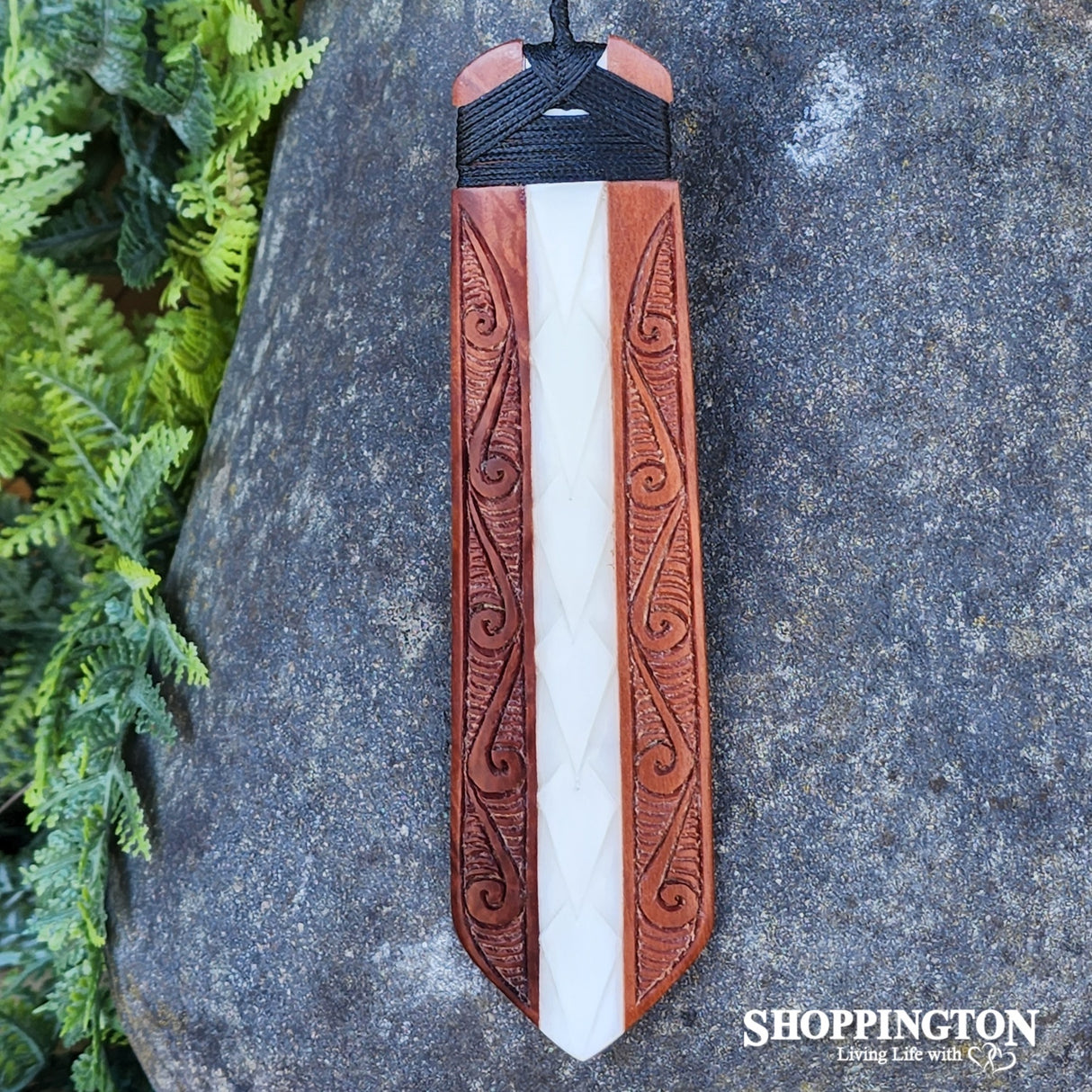 Bone and Wood Toki Necklace