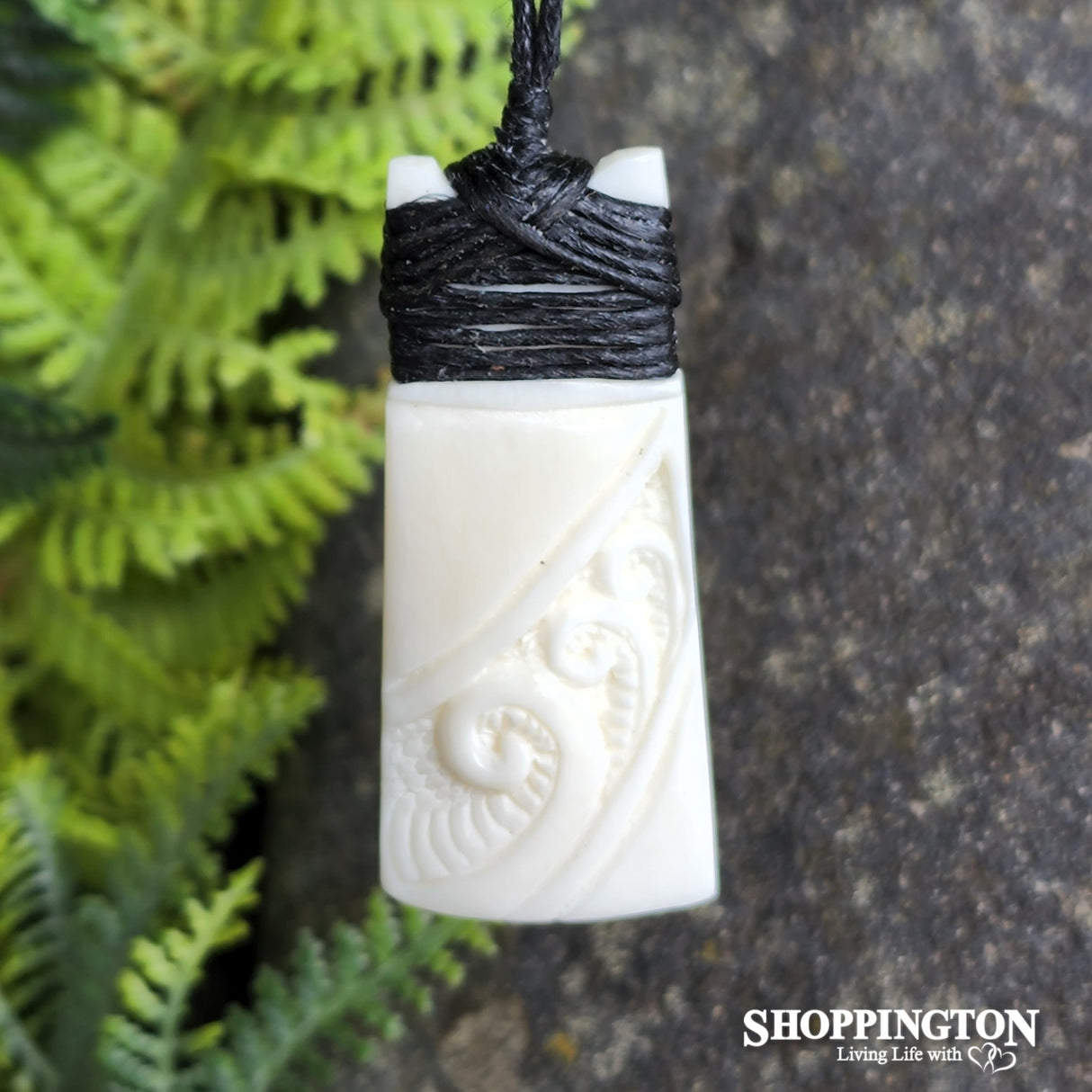 Bone Carving Toki with Koru