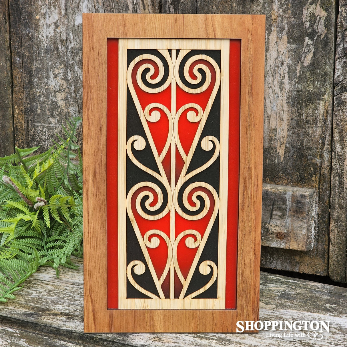 NZ Made Rimu Scroll Wall Art