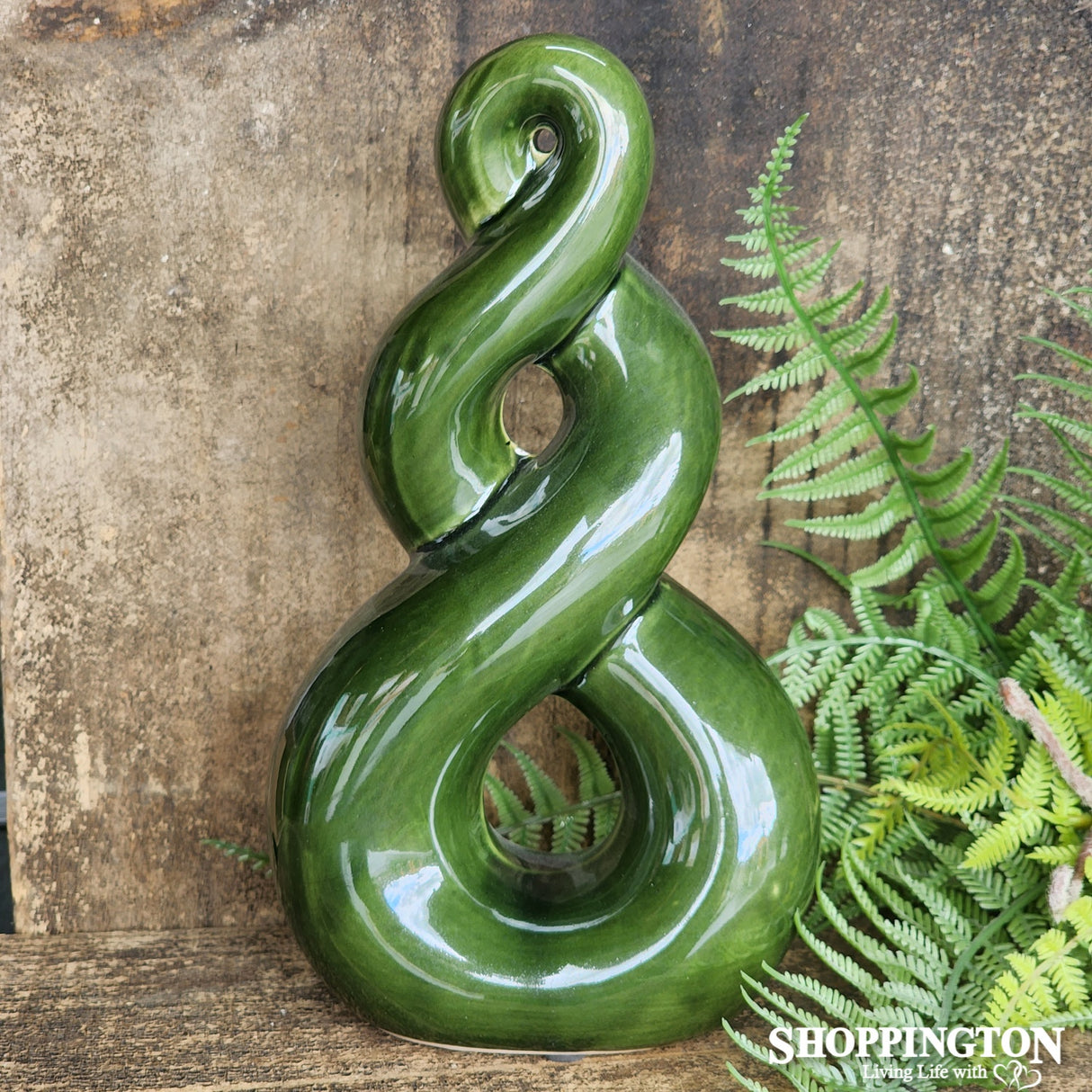 Ceramic Eternal Knot Koru