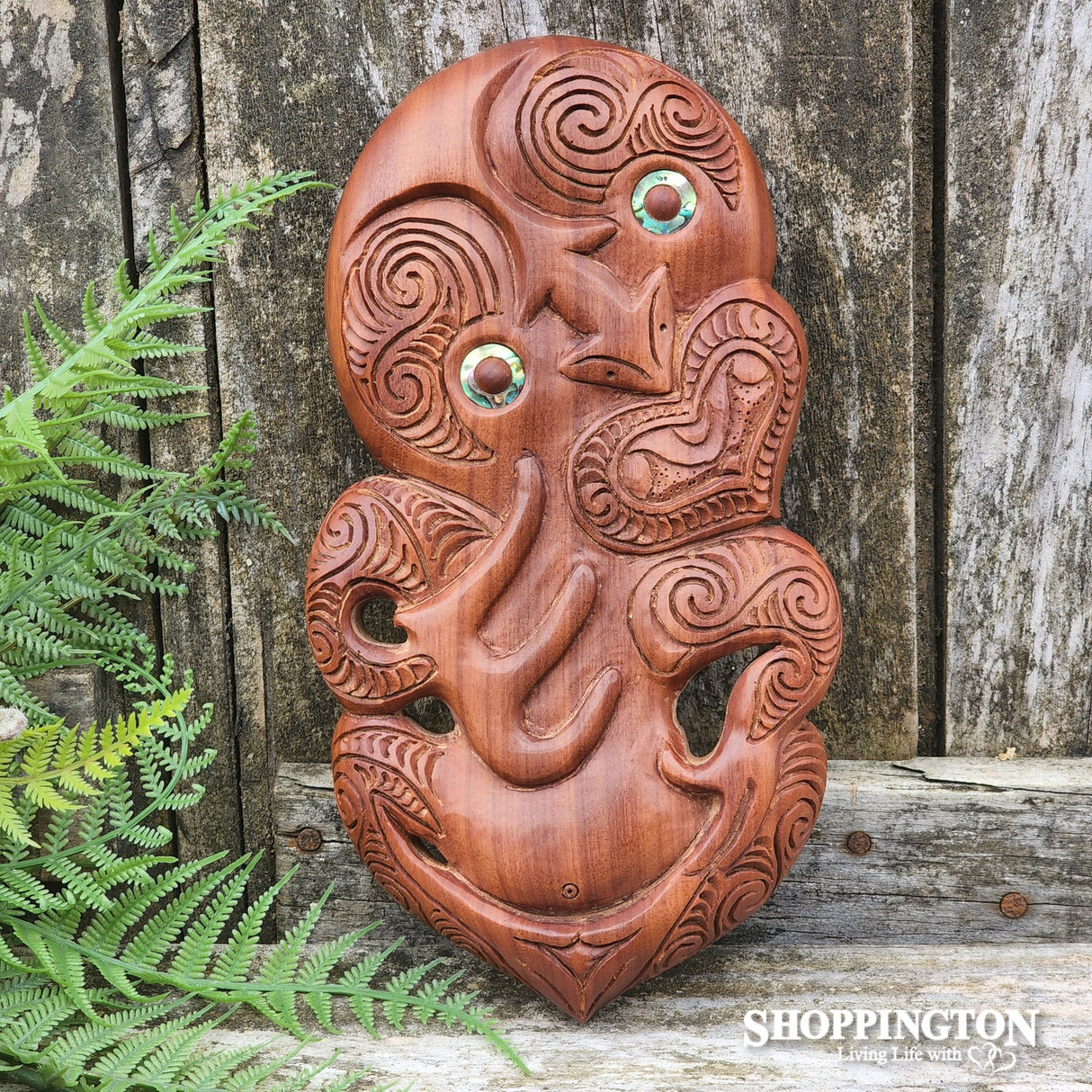 NZ Made Wooden Tiki Wall Hanging