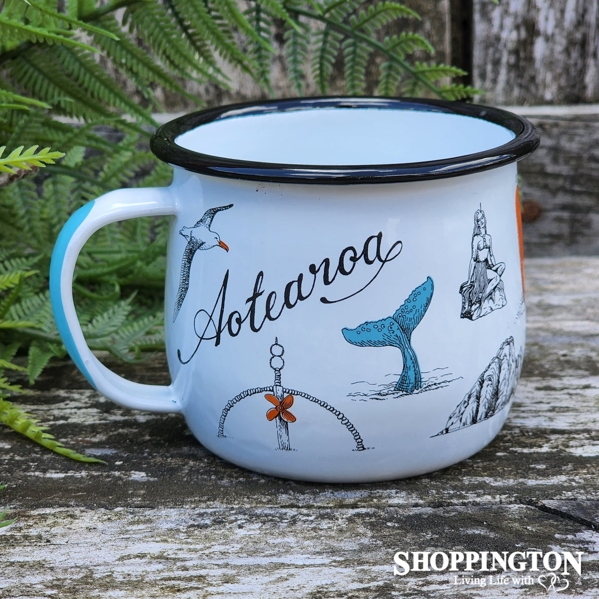 Aotearoa Enamel Mug