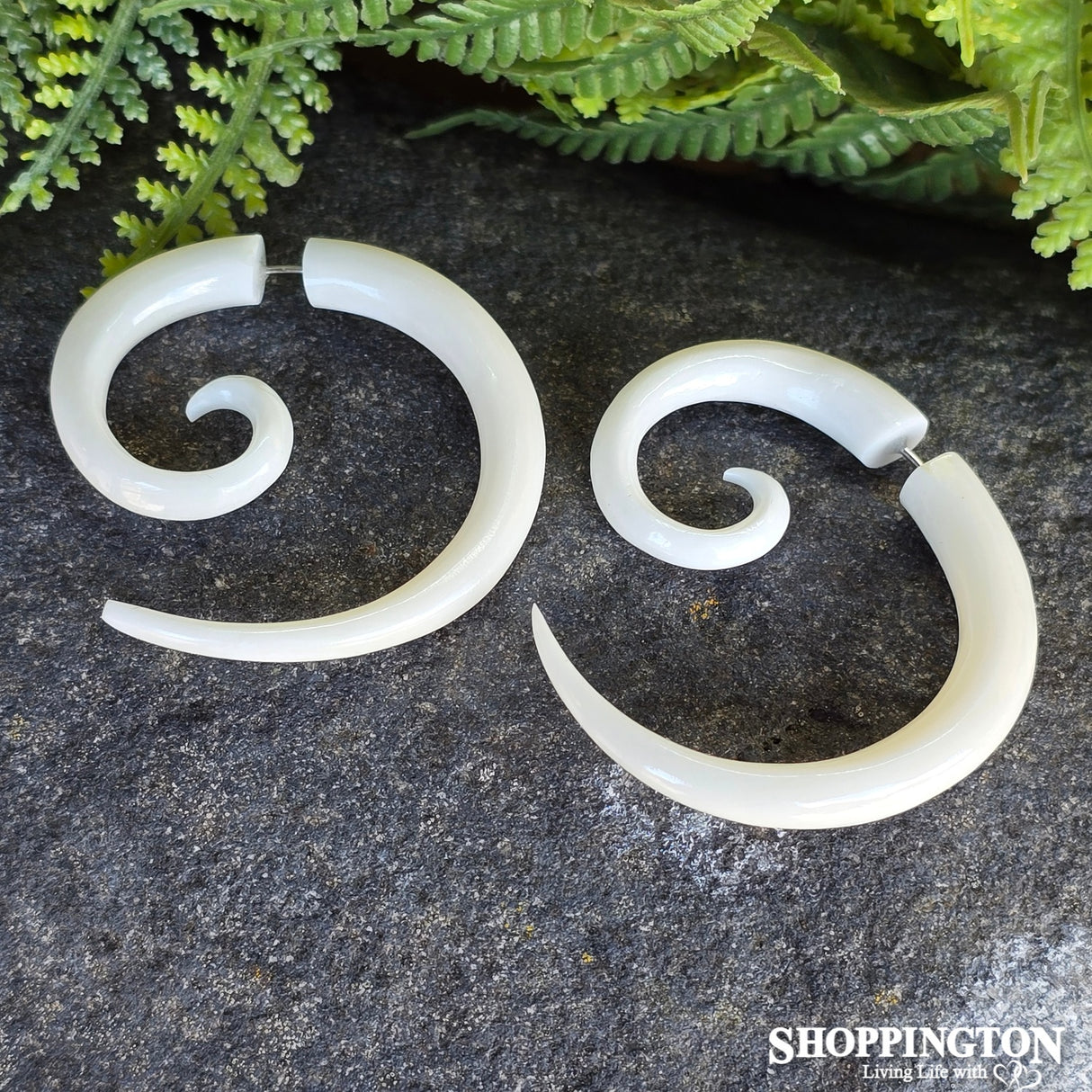 Big Koru Bone Earrings