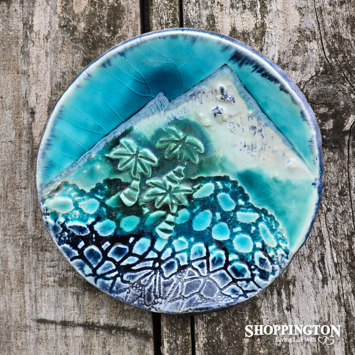 100% NZ Made Pottery / Mountain Wall Plate
