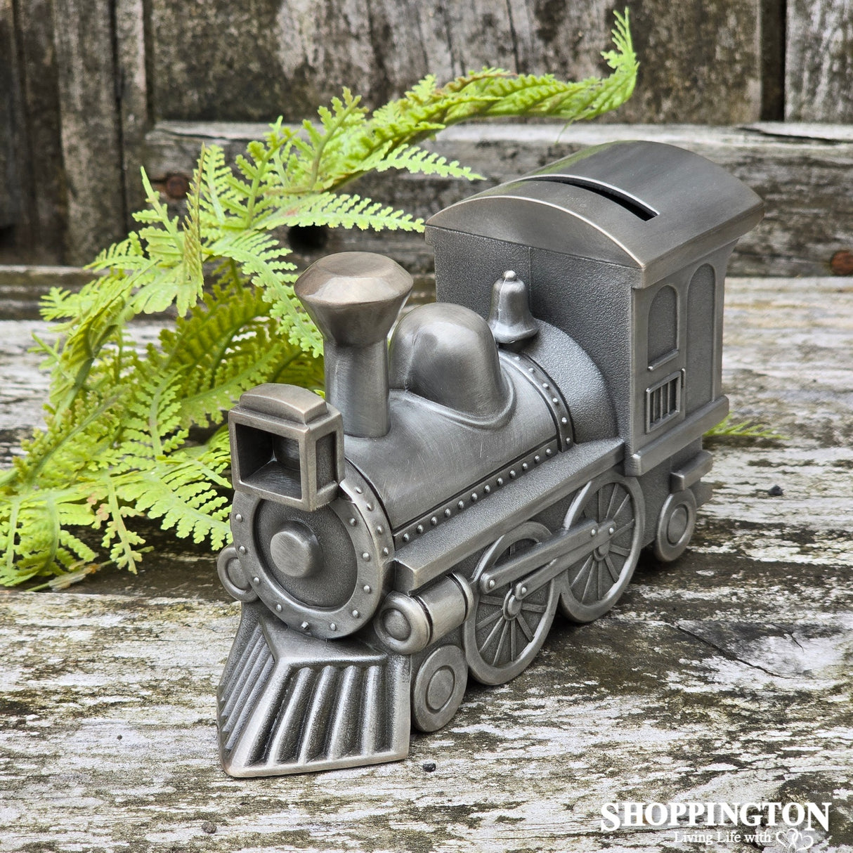 Pewter Train Money Box .