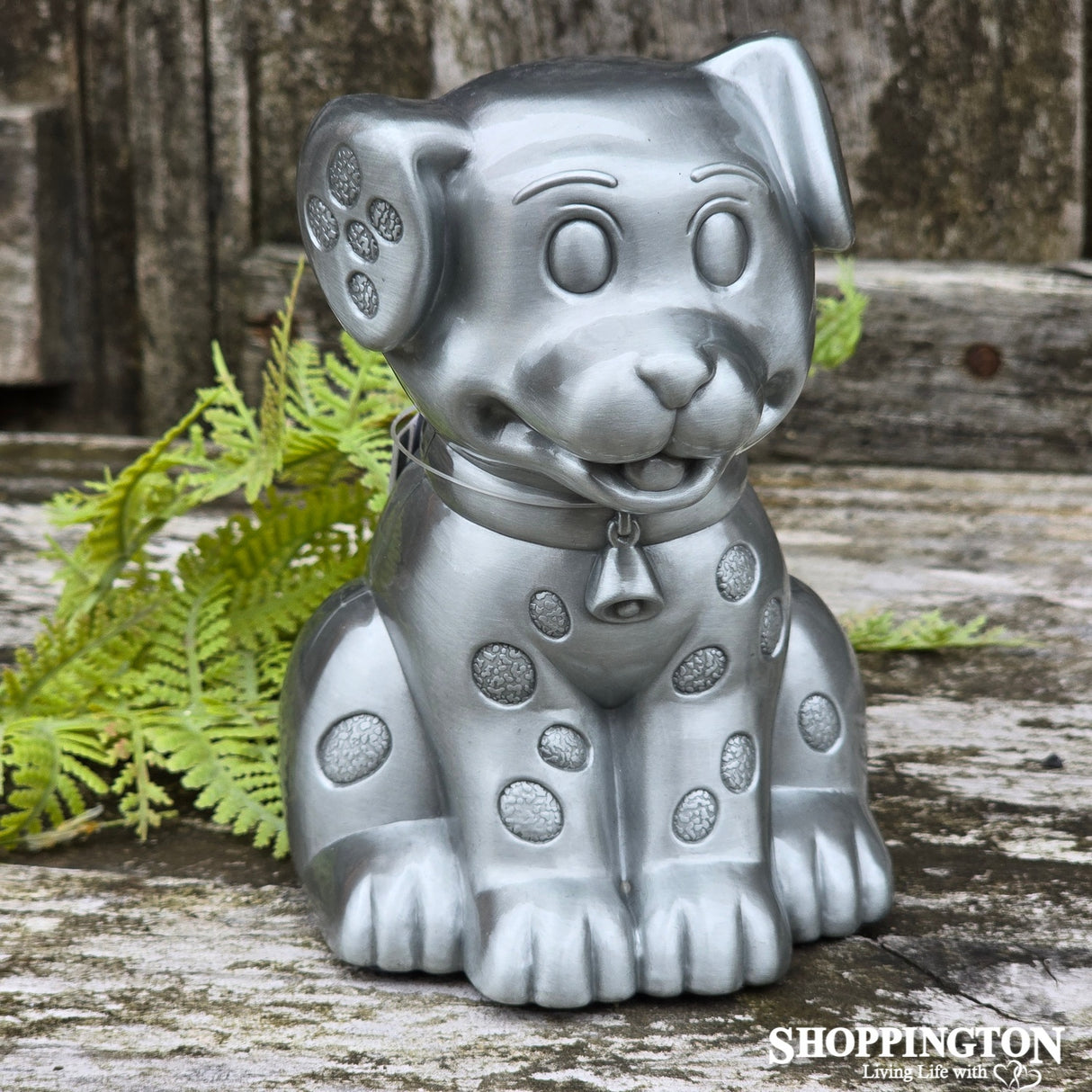 Premium Pewter Dog Money Box