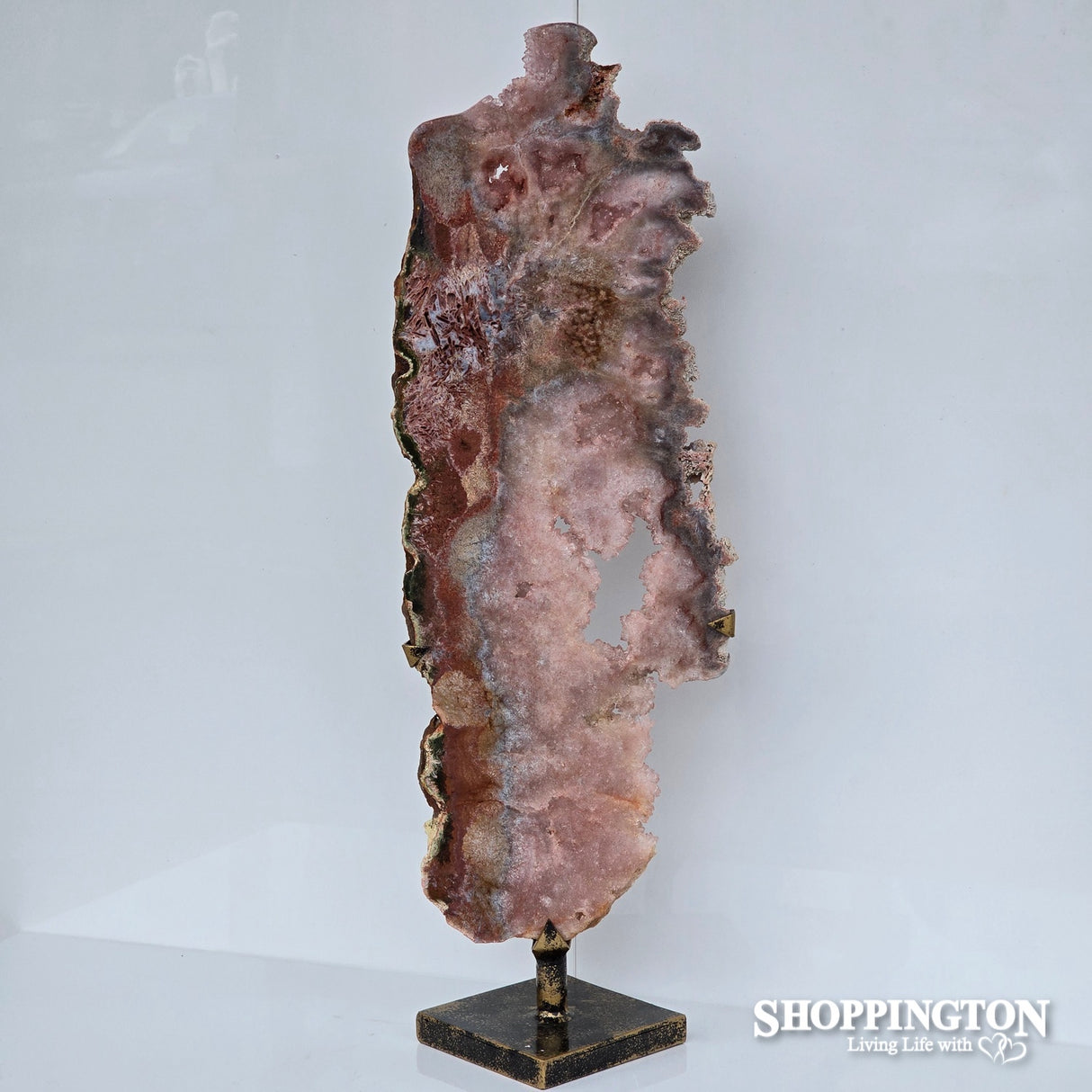 Pink Amethyst on Stand