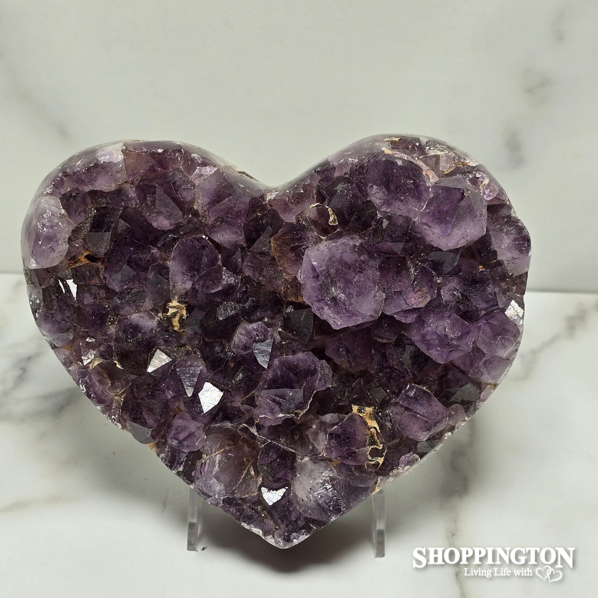 Amethyst Druze Heart #1