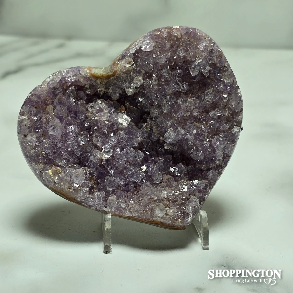 Amethyst Druze Heart #3