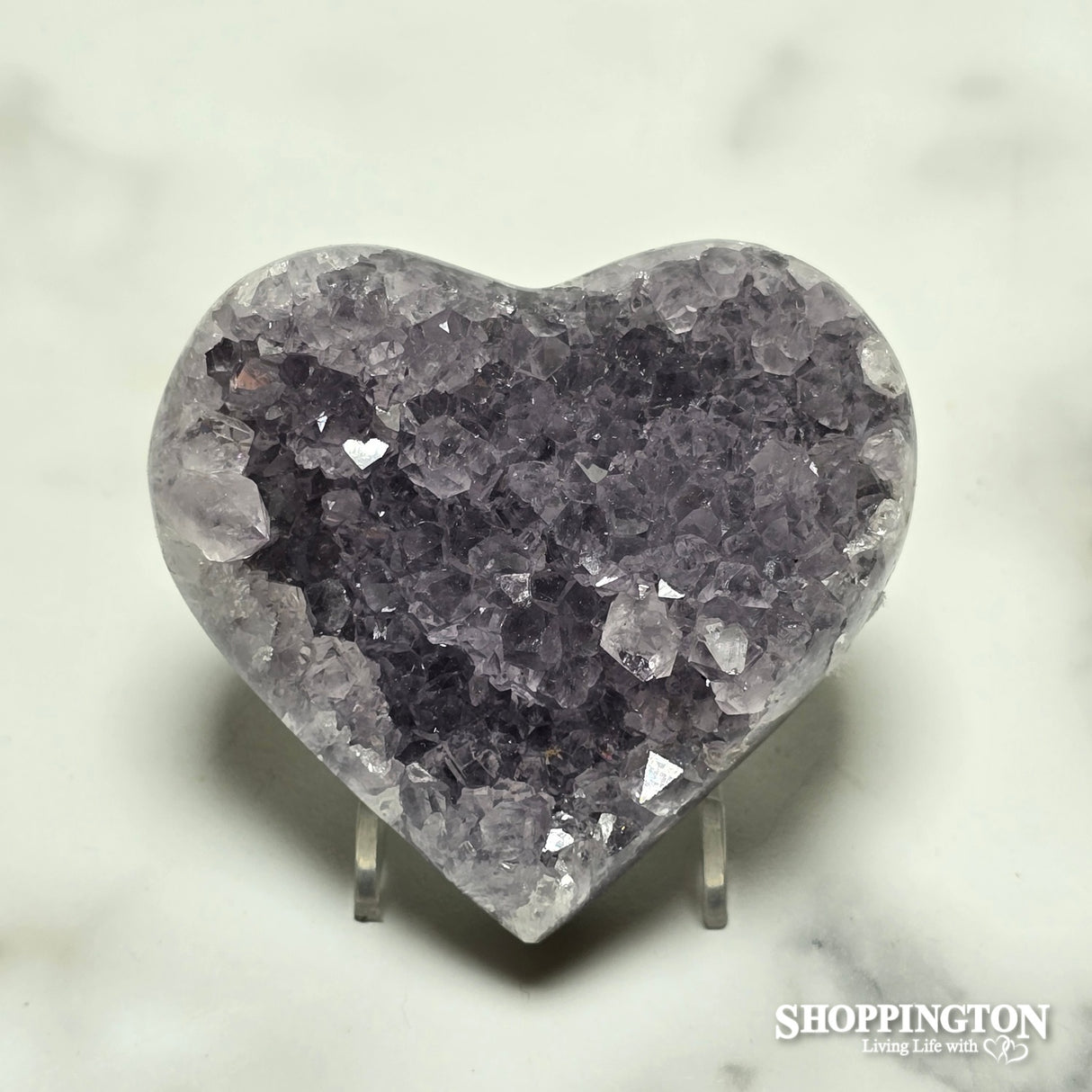 Amethyst Druze Heart #5