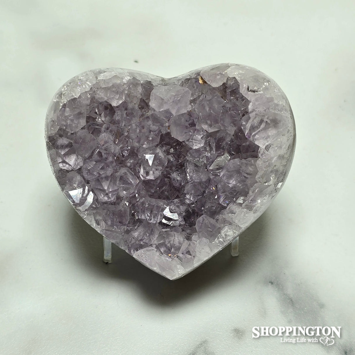 Amethyst Druze Heart #6