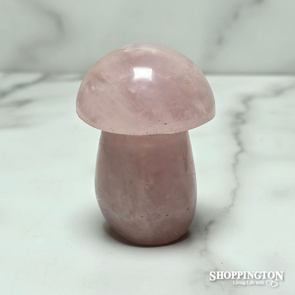 Rose Quartz Stone Mushroom #4