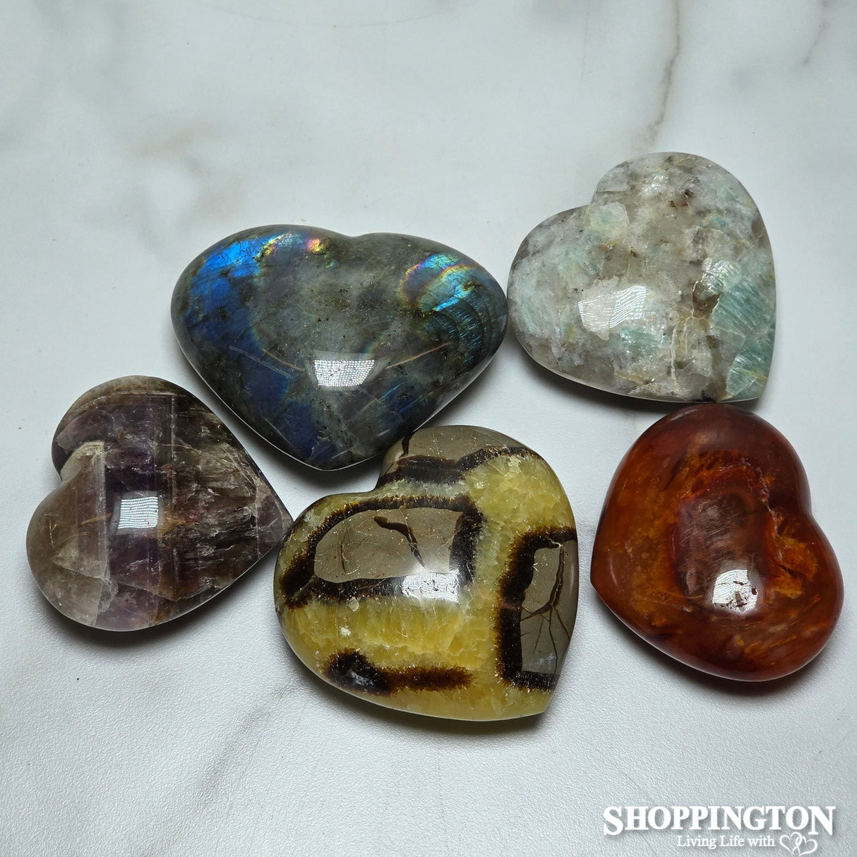 Gemstone Heart 7-8cm