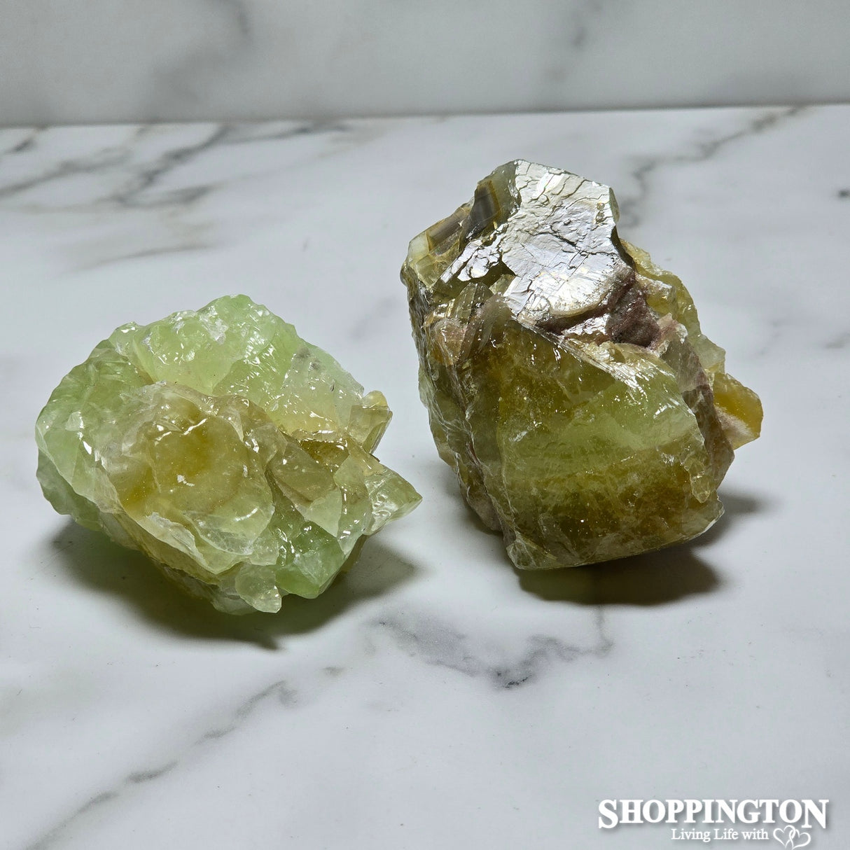 Green Calcite Rough Pieces