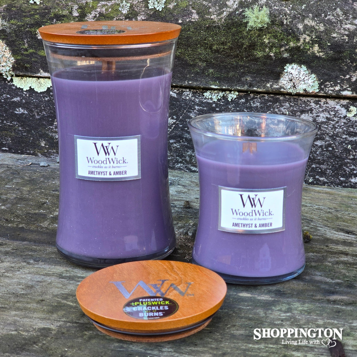 WoodWick Amethyst & Amber Large