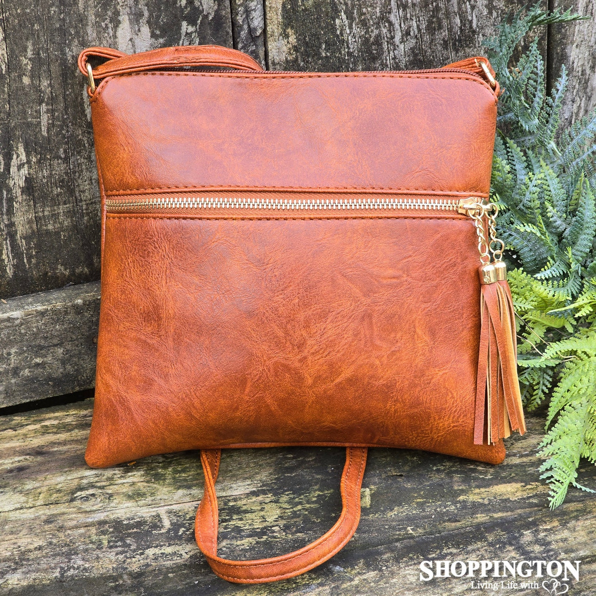 Handbag - Lara Twin Tassle - Earth