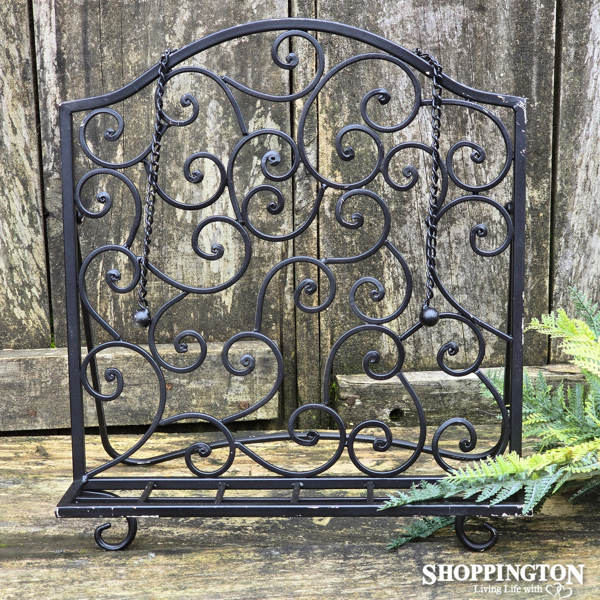 Recipe Book Stand - Black Scroll