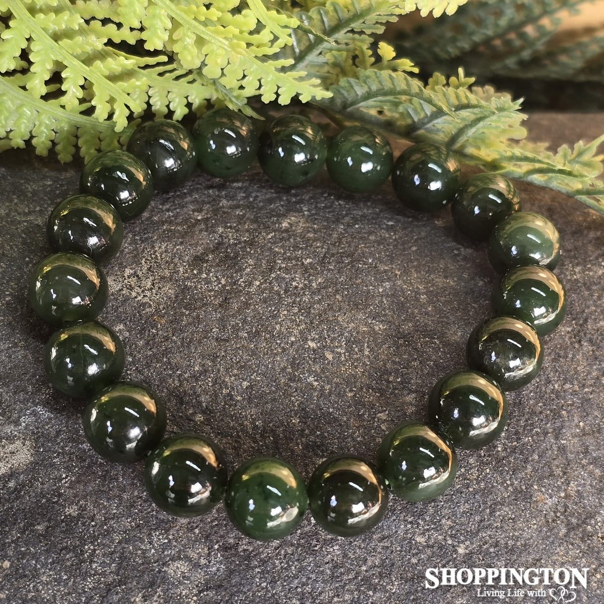 Pounamu - 10mm Bead Bracelet