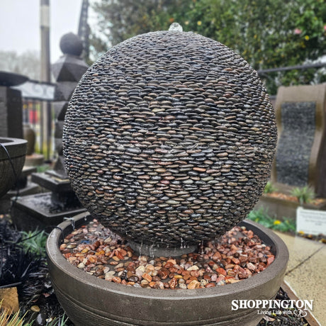 Stone Ball Water Feature 145cm incl. trough