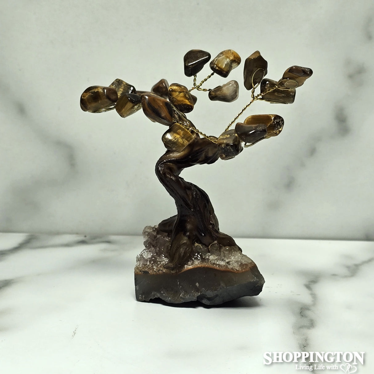 Crystal Gemstone Tree 10cm - Tigers Eye