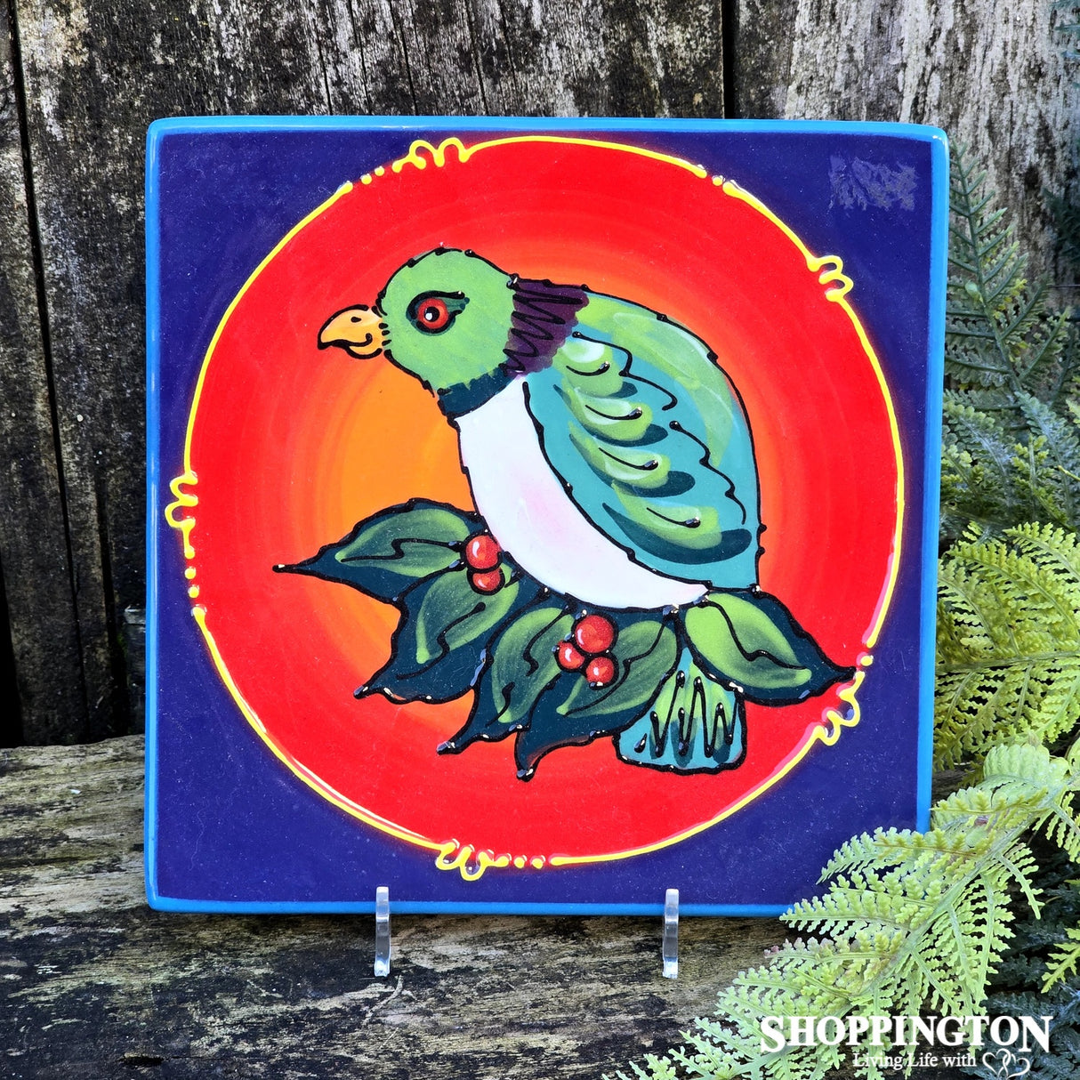 NZ Made Handpainted - Theme Plates 19cm - Kereru