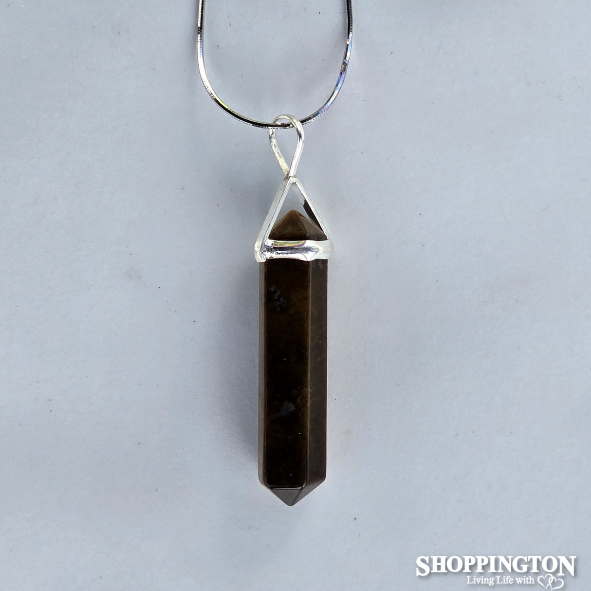 Crystal Pendant - Tigers Eye Double Point