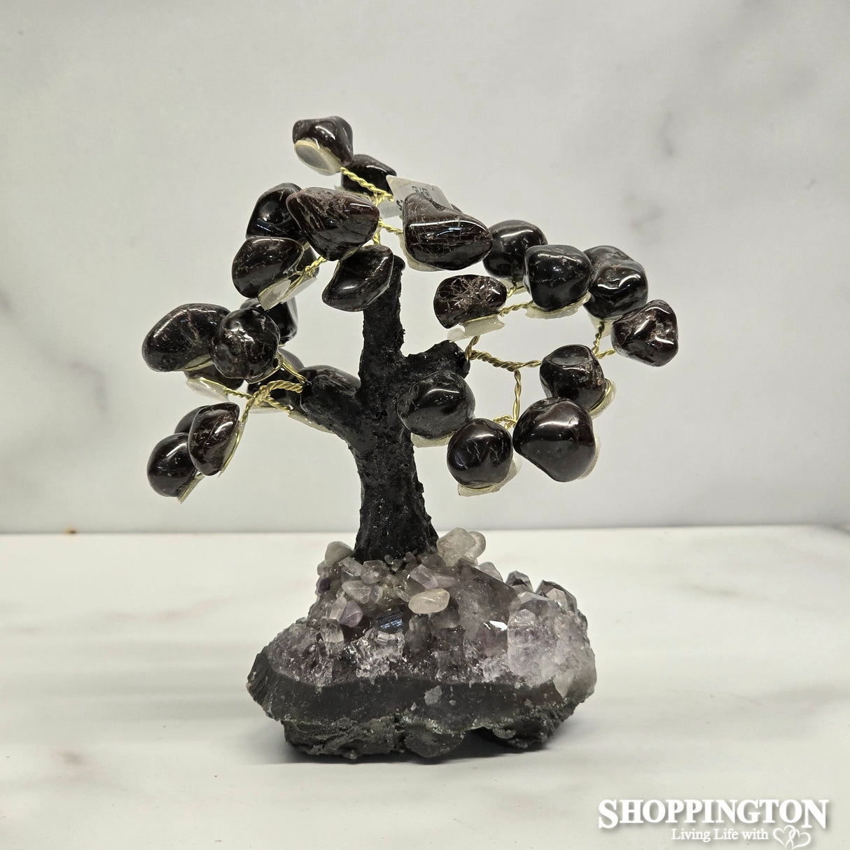 Crystal Gemstone Tree -Garnet 12cm
