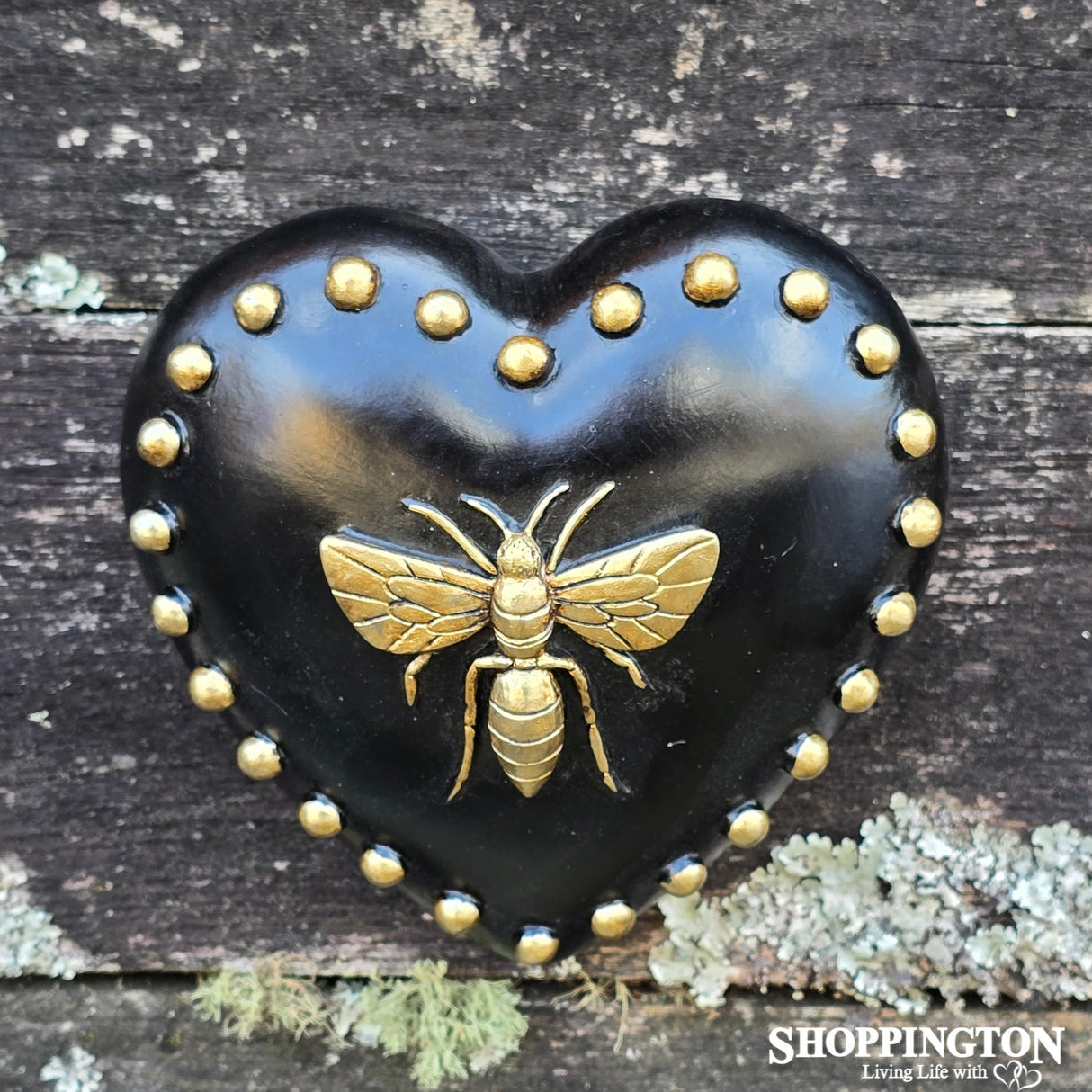 Collectable Heart - Gold Bee
