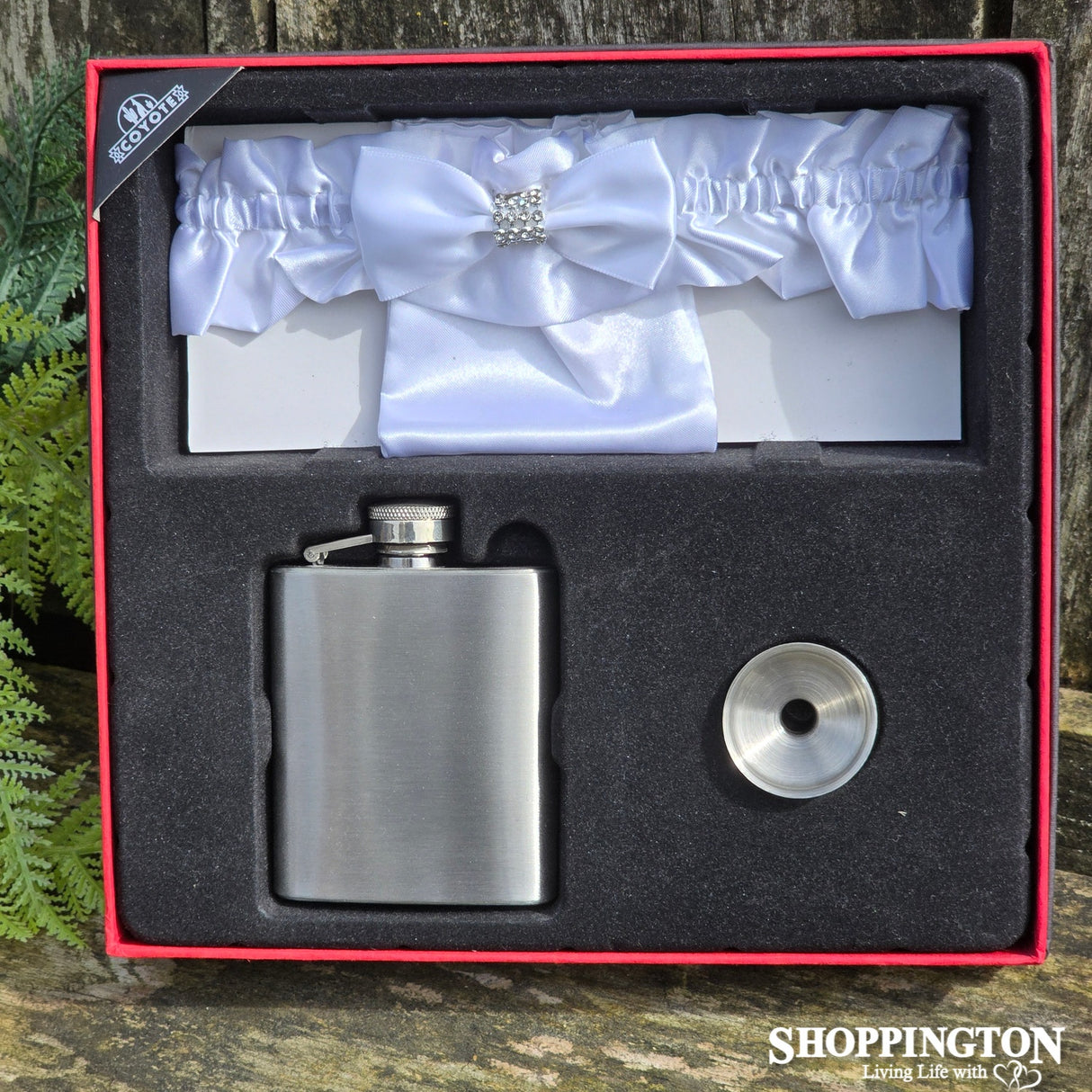 Hip Flask & Garter Set