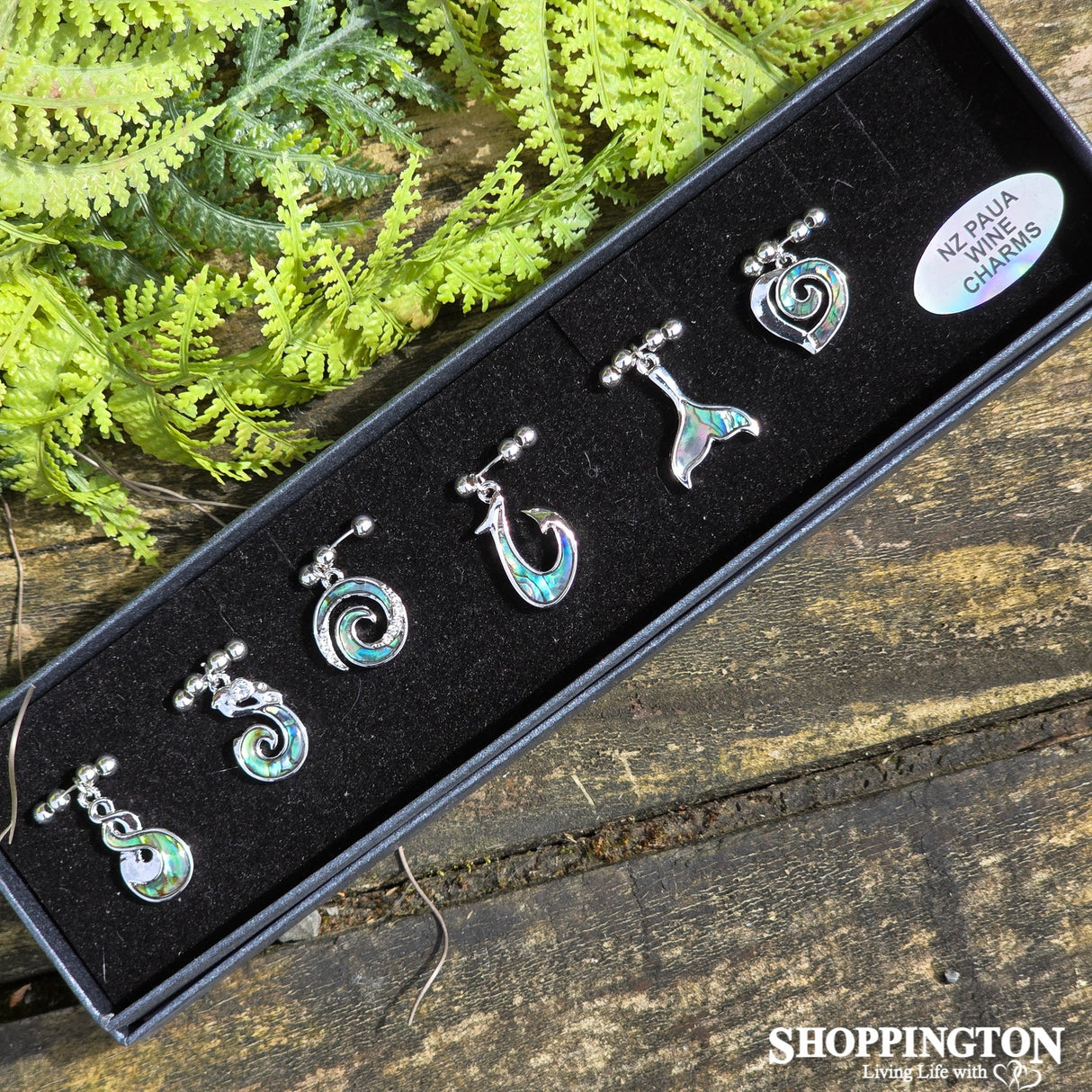 Wine Charms - Kiwiana Paua Inlay