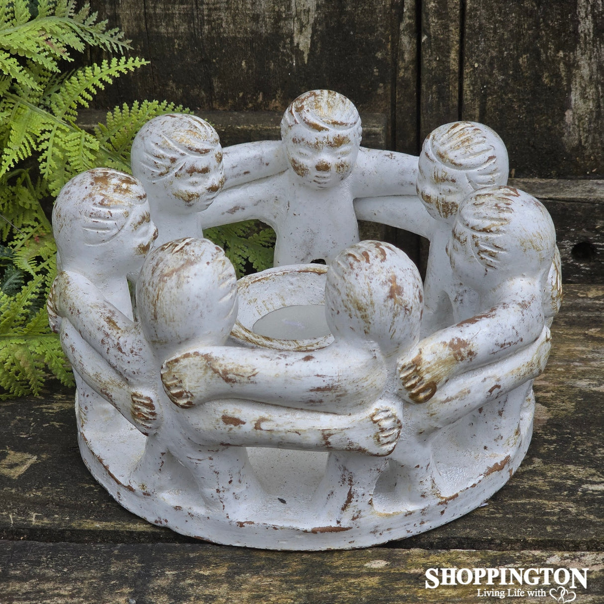 Pottery Circle of Friends 25cm / White
