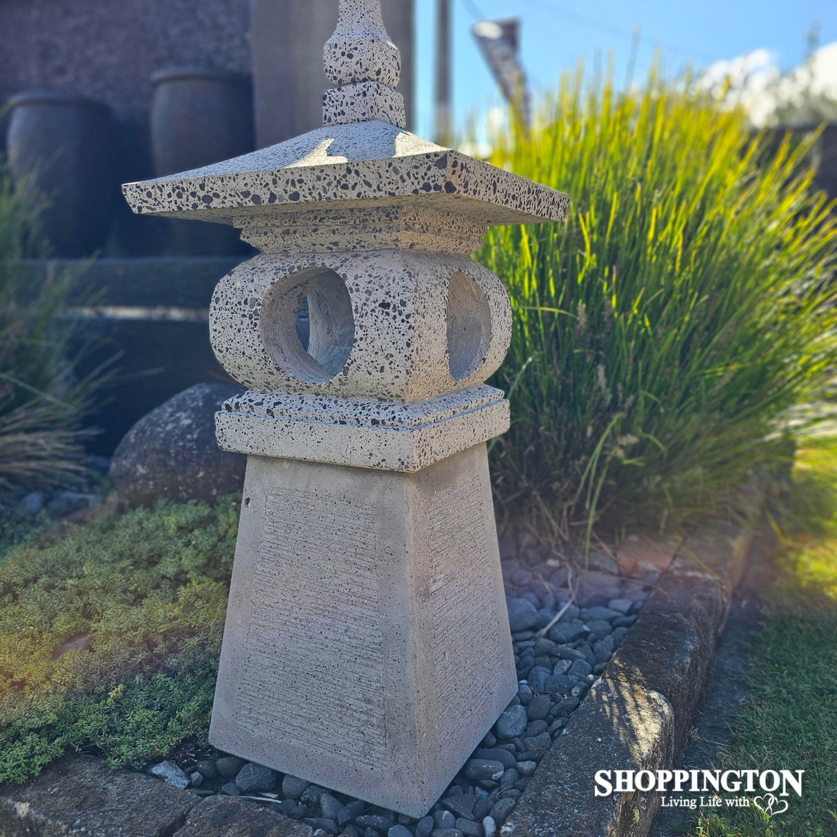 Handmade Concrete Curved Lantern