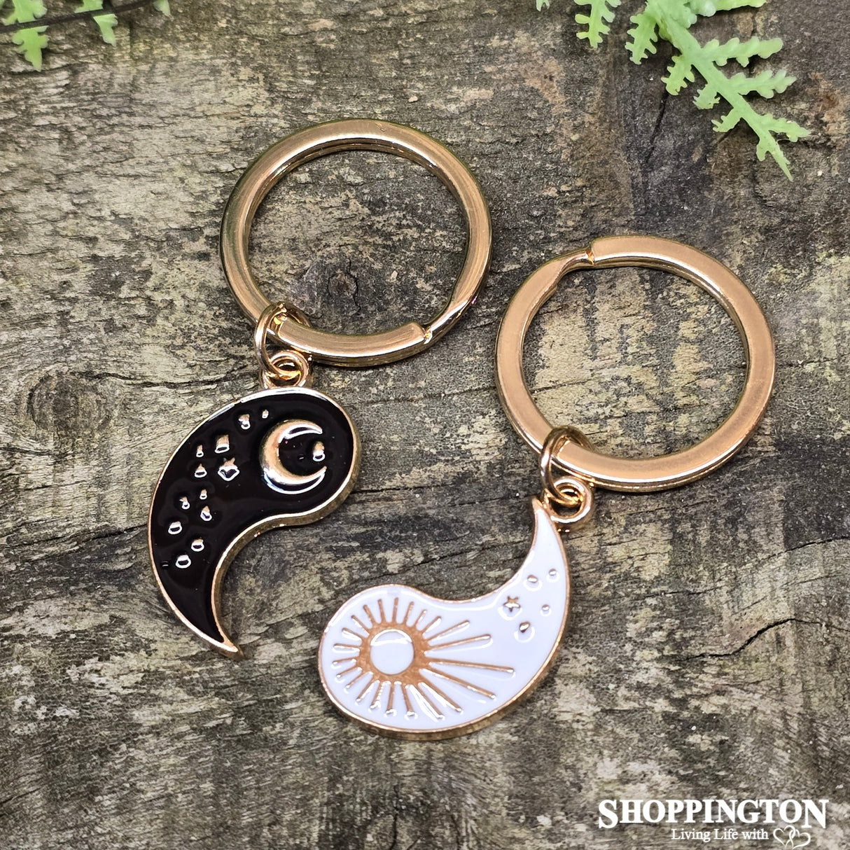 Pair of Yin Yang Best Friend Keyrings (set of 2)